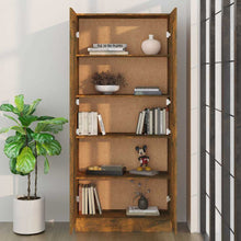 Charger l&#39;image dans la galerie, Armadio/Libreria Rovere Fumo 82,5x30,5x185,5 cm in Legno Multistrato