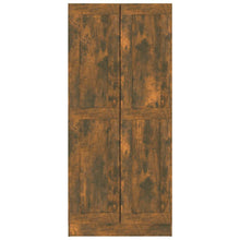 Charger l&#39;image dans la galerie, Armadio/Libreria Rovere Fumo 82,5x30,5x185,5 cm in Legno Multistrato