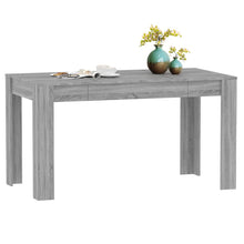 Indlæs billede til gallerivisning Tavolo da Pranzo Grigio Sonoma 140x74,5x76 cm Legno Multistrato