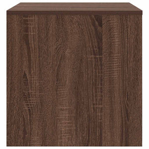 Tavolini Impilabili 3 pz Rovere Marrone in Legno Multistrato