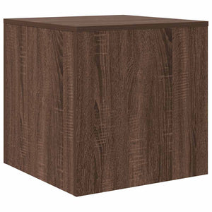 Tavolini Impilabili 3 pz Rovere Marrone in Legno Multistrato