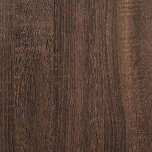 Tavolini Impilabili 3 pz Rovere Marrone in Legno Multistrato