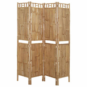Separè 4 Pannelli in Bambù 160x180 cm