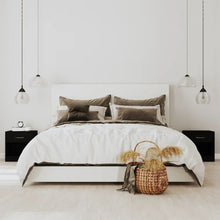 Carica l&#39;immagine nel visualizzatore di Gallery, Comodini 2 pz con Cassetto Neri