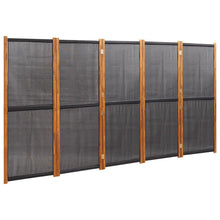 Load image into Gallery viewer, Separè 5 Pannelli Nero 350x180 cm