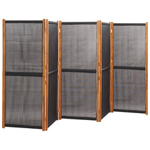Load image into Gallery viewer, Separè 5 Pannelli Nero 350x180 cm