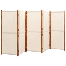Load image into Gallery viewer, Separè 5 Pannelli Bianco Crema 350x180 cm in legno