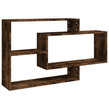Laden Sie das Bild in den Galerie-Viewer, Mensola a Muro Rovere Fumo 104x20x58,5 cm Legno Multistrato