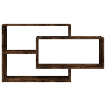 Laden Sie das Bild in den Galerie-Viewer, Mensola a Muro Rovere Fumo 104x20x58,5 cm Legno Multistrato