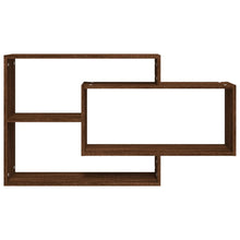 Laden Sie das Bild in den Galerie-Viewer, Mensola a Muro Rovere Marrone 104x20x58,5 cm Legno Multistrato