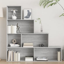 Laden Sie das Bild in den Galerie-Viewer, Libreria a Scala Grigio Sonoma 155x24x160 cm