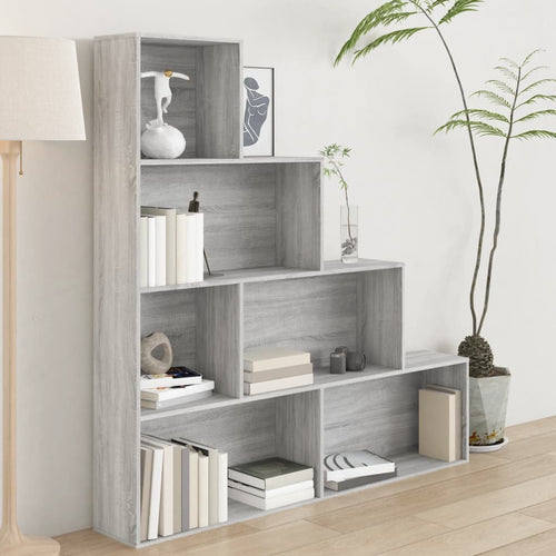 Libreria a Scala Grigio Sonoma 155x24x160 cm