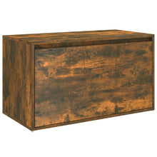 Load image into Gallery viewer, Cassapanca Cassetto 80x40x45 cm Rovere Fumo in Legno Multistrato