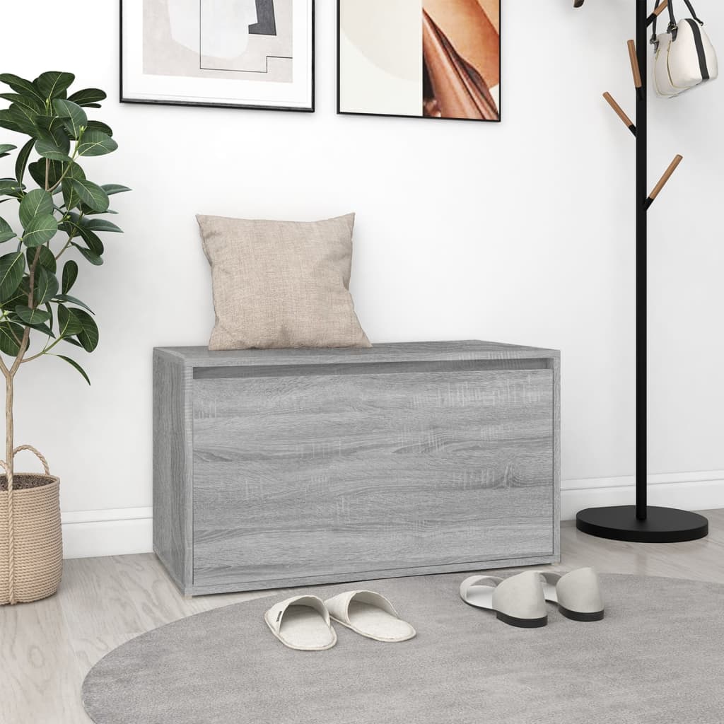 Cassapanca Cassetto 80x40x45 cm Grigio Sonoma Legno Multistrato