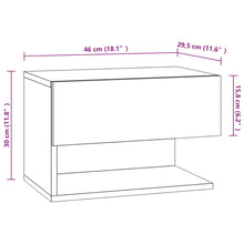 Load image into Gallery viewer, Mobiletto a Parete 1 cassetto Bianco 46x29,5x30 cm