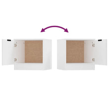 Load image into Gallery viewer, Comodini 2 pz Bianco Lucido 40x39x40 cm