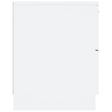 Load image into Gallery viewer, Comodini 2 pz Bianchi in Legno Multistrato