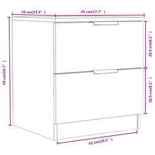 Load image into Gallery viewer, Comodini 2 pz Bianchi in Legno Multistrato