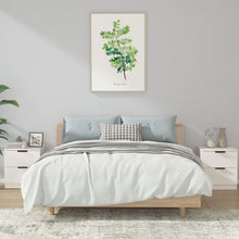 Load image into Gallery viewer, Comodini 2 pz Bianchi in Legno Multistrato