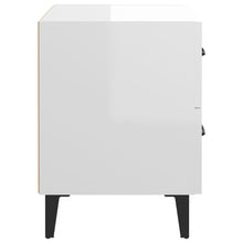 Laden Sie das Bild in den Galerie-Viewer, Comodini 2 pz in Bianco Lucido 40x35x47,5 cm