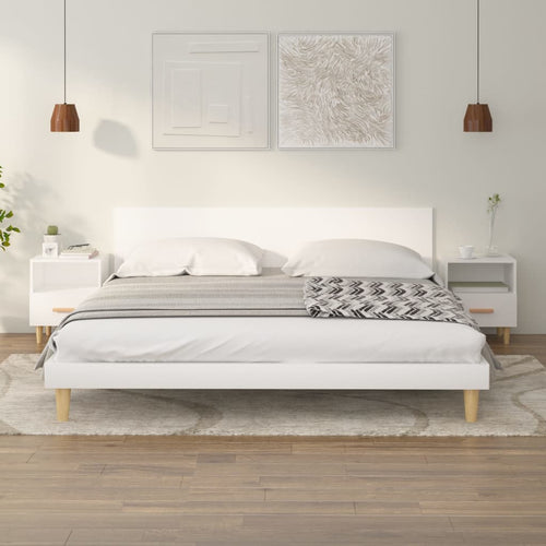 Comodini 2 pz Bianchi 40x35x47 cm