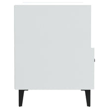 Laden Sie das Bild in den Galerie-Viewer, Comodini 2 pz Bianco Lucido in Legno Multistrato