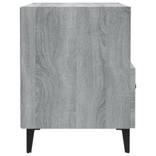 Laden Sie das Bild in den Galerie-Viewer, Comodini 2 pz Grigio Sonoma in Legno Multistrato