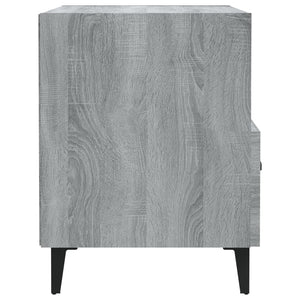 Comodini 2 pz Grigio Sonoma in Legno Multistrato