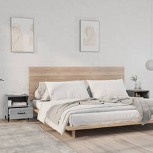 Laden Sie das Bild in den Galerie-Viewer, Comodini 2 pz Grigio Sonoma in Legno Multistrato