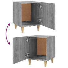 Laden Sie das Bild in den Galerie-Viewer, Comodini 2 pz Grigio Sonoma in Legno Multistrato