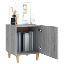 Laden Sie das Bild in den Galerie-Viewer, Comodini 2 pz Grigio Sonoma in Legno Multistrato
