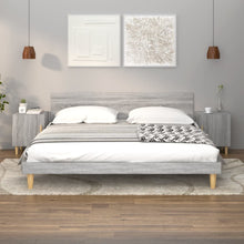 Laden Sie das Bild in den Galerie-Viewer, Comodini 2 pz Grigio Sonoma in Legno Multistrato