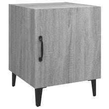 Laden Sie das Bild in den Galerie-Viewer, Comodini 2 pz Grigio Sonoma in Legno Multistrato