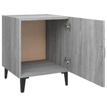 Laden Sie das Bild in den Galerie-Viewer, Comodini 2 pz Grigio Sonoma in Legno Multistrato