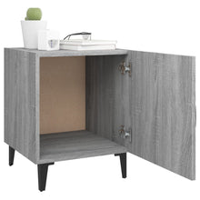 Laden Sie das Bild in den Galerie-Viewer, Comodini 2 pz Grigio Sonoma in Legno Multistrato