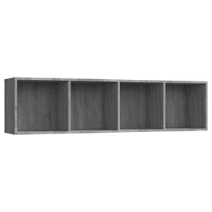 Pensile Scaffale orizzontale/verticale Grigio Sonoma 143x30x36 cm