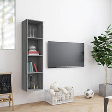 Laden Sie das Bild in den Galerie-Viewer, Pensile Scaffale orizzontale/verticale Grigio Sonoma 143x30x36 cm