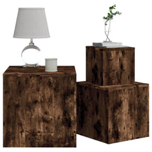 Indlæs billede til gallerivisning Set 3 Tavolini Rovere Fumo in Legno Multistrato