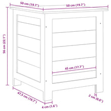 Load image into Gallery viewer, Bauletto da Esterno 50x50x56cm in Massello di Abete Naturale