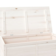 Carica l&#39;immagine nel visualizzatore di Gallery, Baule da Esterno 100x50x56cm in Legno Massello di Abete Bianco