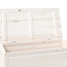 Carica l&#39;immagine nel visualizzatore di Gallery, Baule da Esterno 100x50x56cm in Legno Massello di Abete Bianco