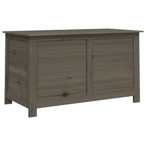 Baule da Esterno 100x50x56 cm in Legno Massello di Abete Antracite