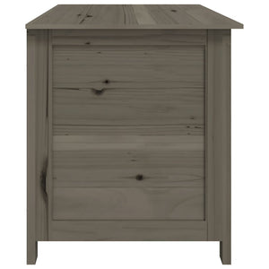 Baule da Esterno 100x50x56 cm in Legno Massello di Abete Antracite