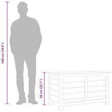 Carica l&#39;immagine nel visualizzatore di Gallery, Baule da Giardino Marrone 100x50x56cm in Massello Abete