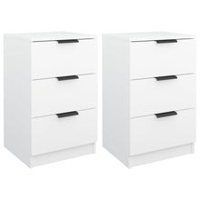 Load image into Gallery viewer, Comodini 2 pz Bianchi 40x36x65 cm