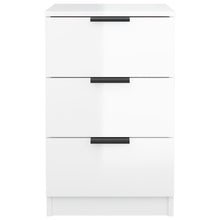 Load image into Gallery viewer, Comodini 2 pz Bianco Lucido 40x36x65 cm