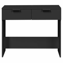 Carica l&#39;immagine nel visualizzatore di Gallery, Mobiletto Consolle Nero 90x36x75 cm in Legno Multistrato