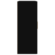 Indlæs billede til gallerivisning Pensile a Parete 2 Ante Nero 69,5x32,5x90 cm in Legno Multistrato