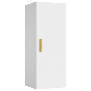 Armadietto a Muro Bianco 34,5x34x90 cm in Legno Multistrato