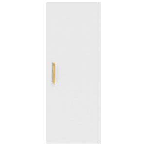 Armadietto a Muro Bianco 34,5x34x90 cm in Legno Multistrato
